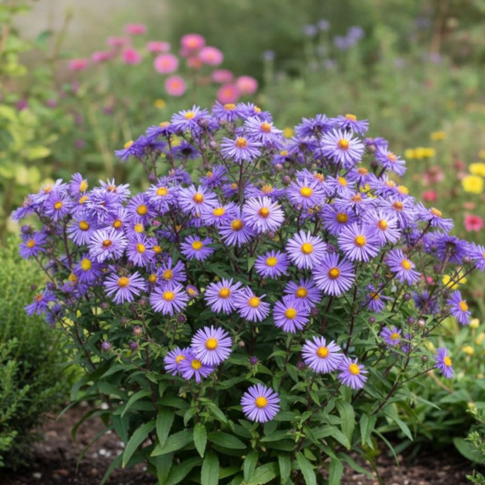 Aster grand d'automne barr's blue lot de 9 godets