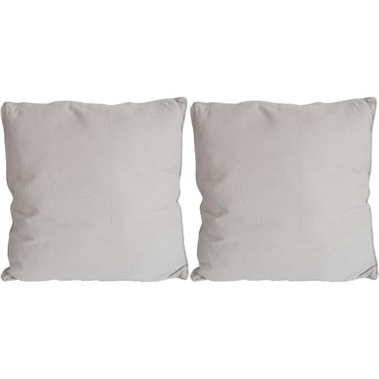 Coussin en coton coloré salsa 45 cm (lot de 2) lin
