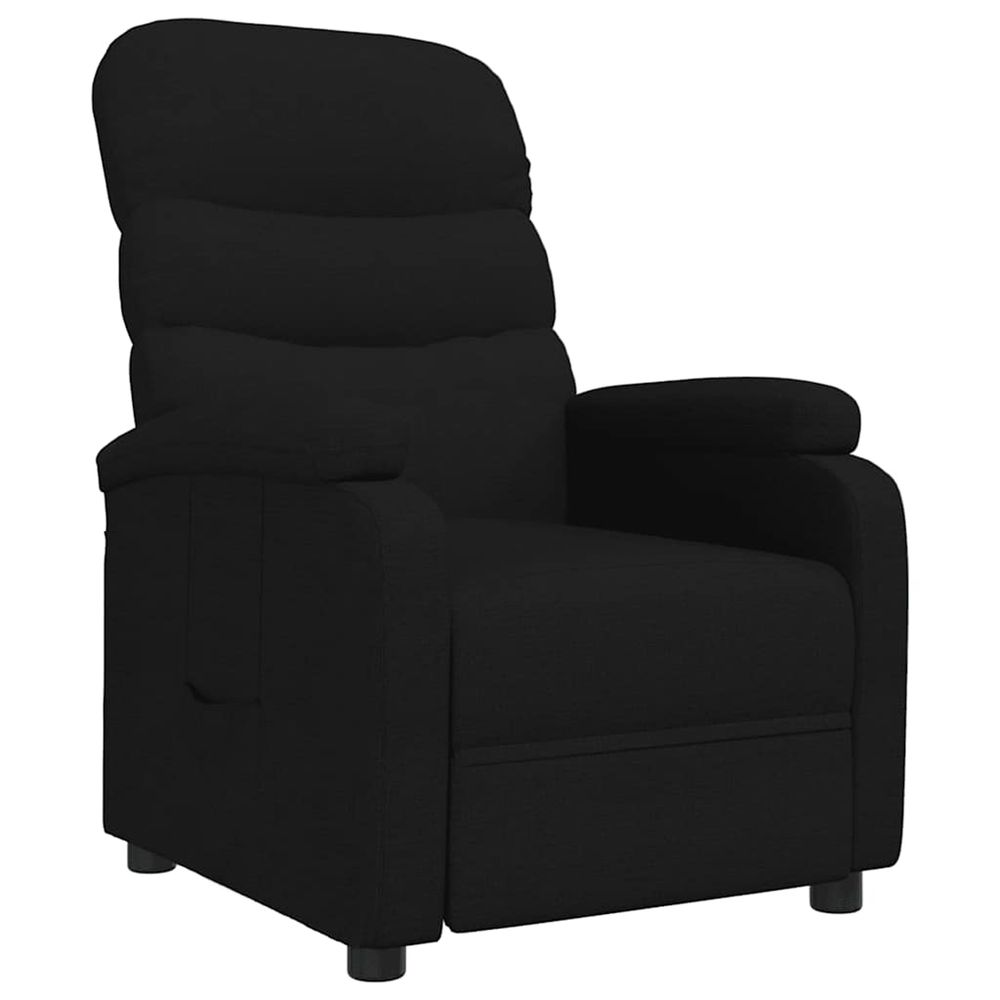 Fauteuil inclinable noir tissu