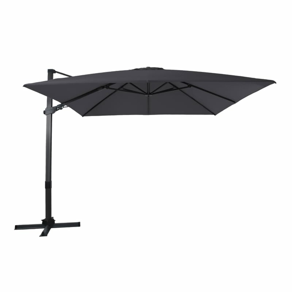 Parasol apollo 300x300 gris mât gris