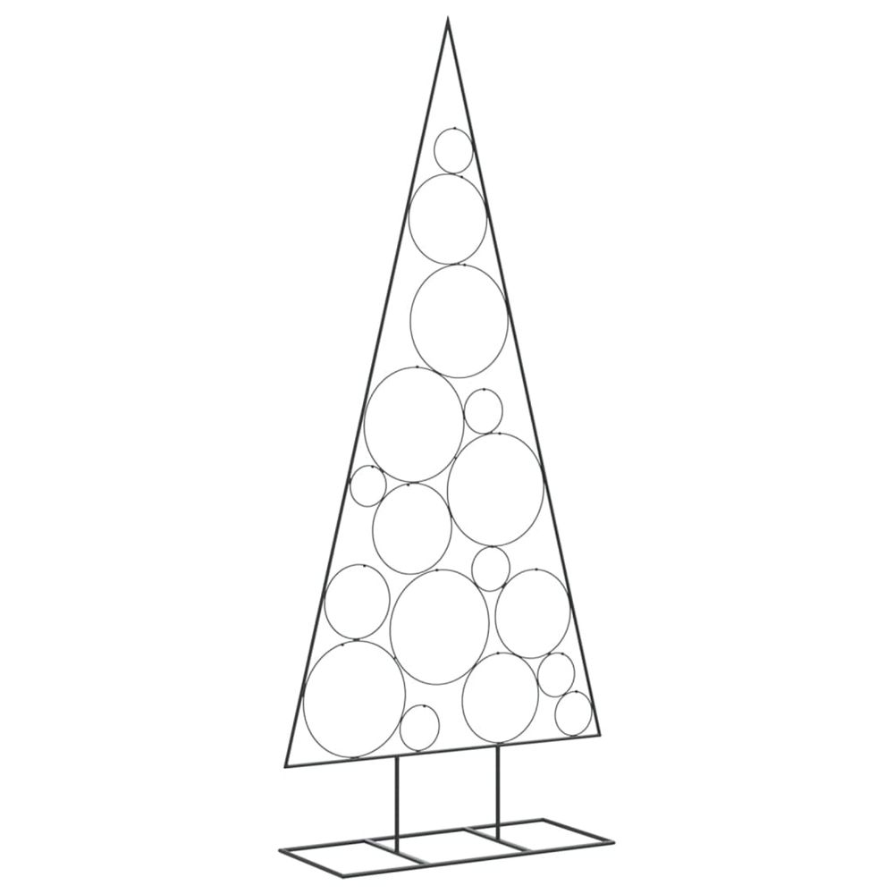Arbre de noël en métal pour décoration noir 180 cm