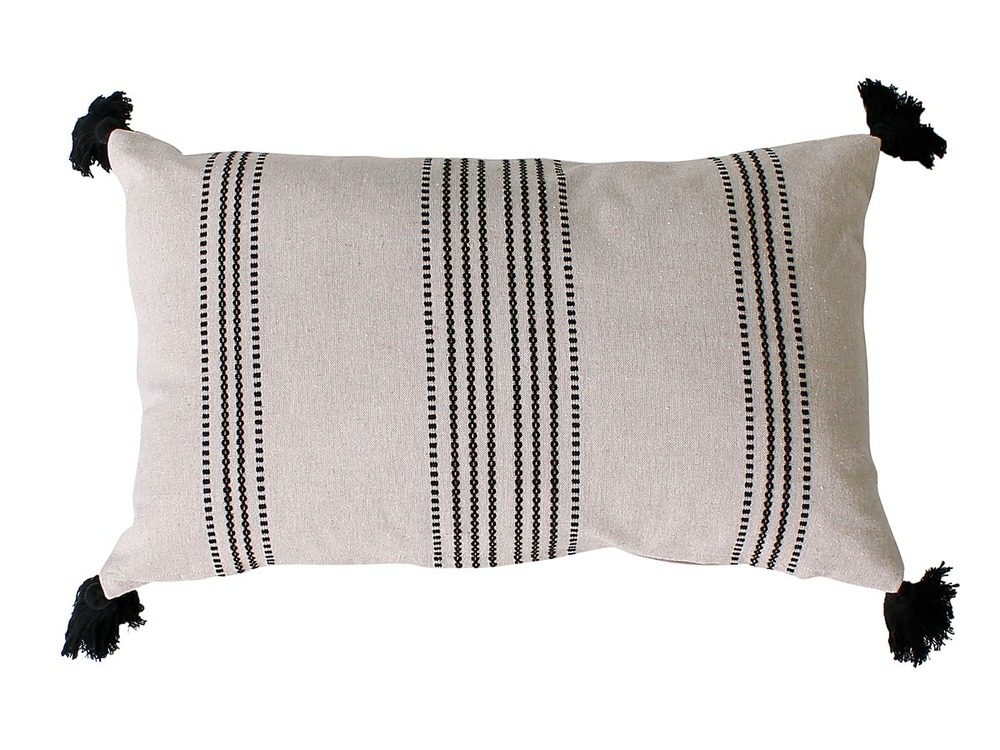 Coussin linéa écru 30 x 50 cm