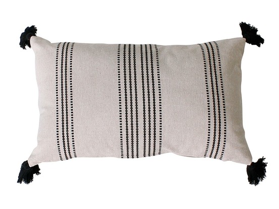 Coussin linéa écru 30 x 50 cm