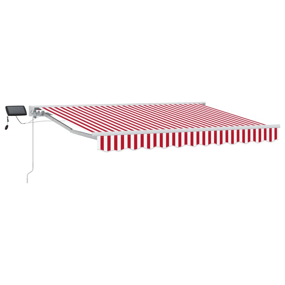 Cadre de store manuel avec leds rouge et blanc 3 x 2,5 m