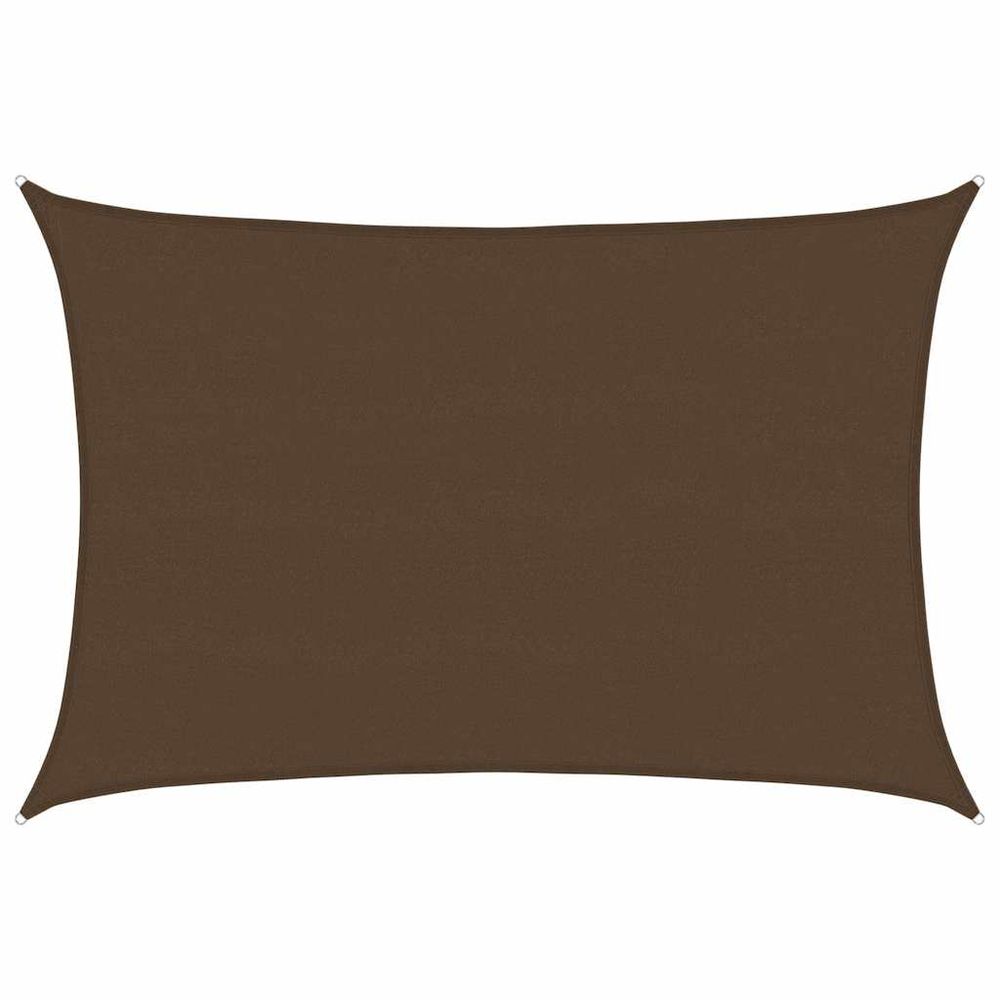 Voile d'ombrage 160 g/m² marron 5x7 m pehd