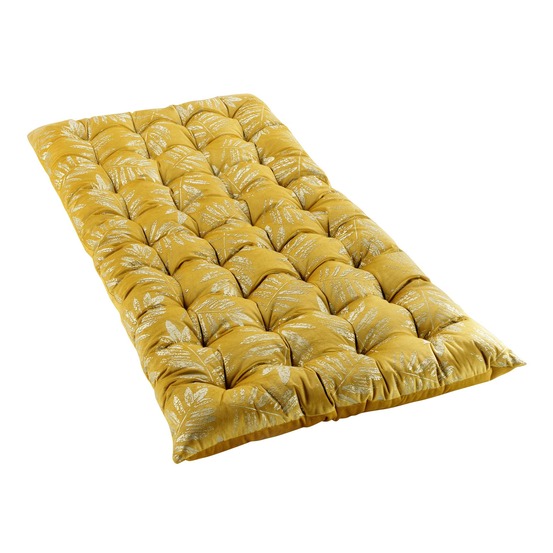 Coussin de sol ou matelas de sol adelor exotique jaune