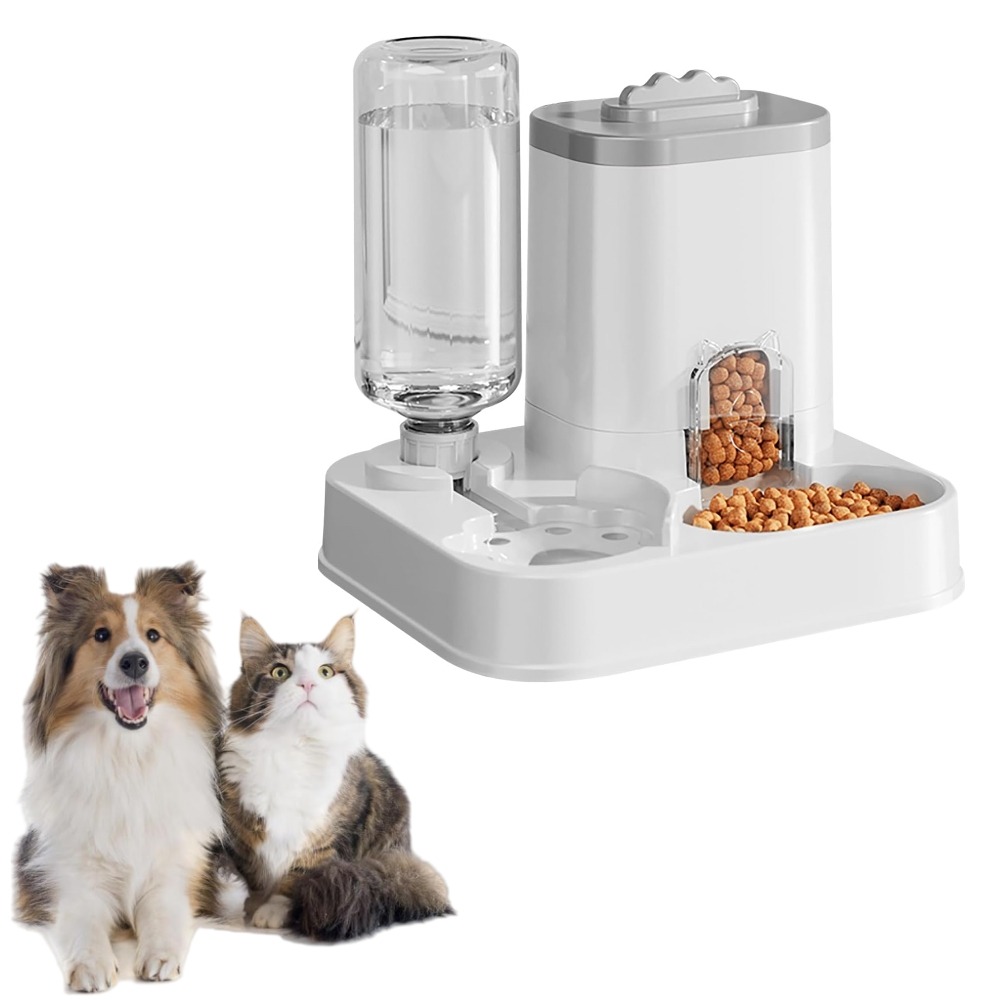 Automatic pet feeder and water dispenser