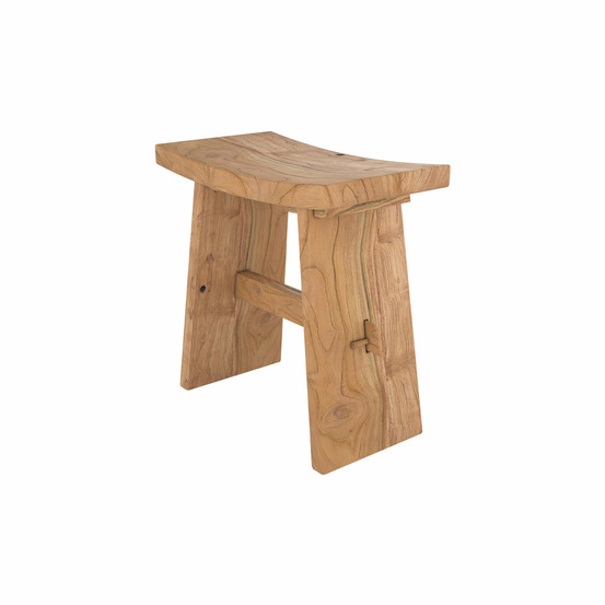 Eka-tabouret en bois de teck recyclé