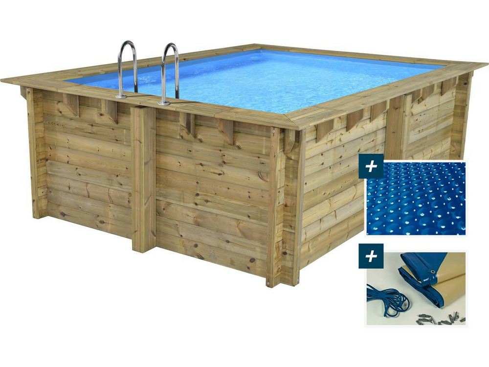 Piscine bois rectangle 