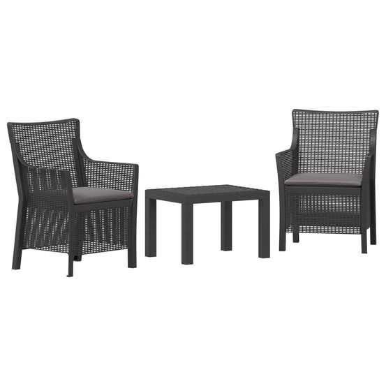 Ensemble salon 3 pc anthracite pp