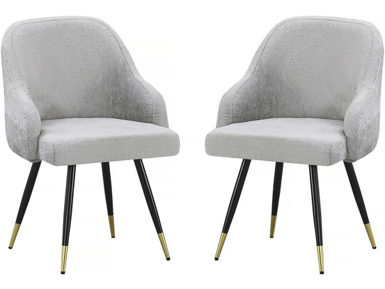 Lot de 2 chaises en tissu