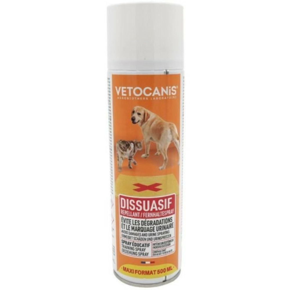 Spray répulsif - - chat et chien, protection de l'habitation, répulsif intérieur et extérieur