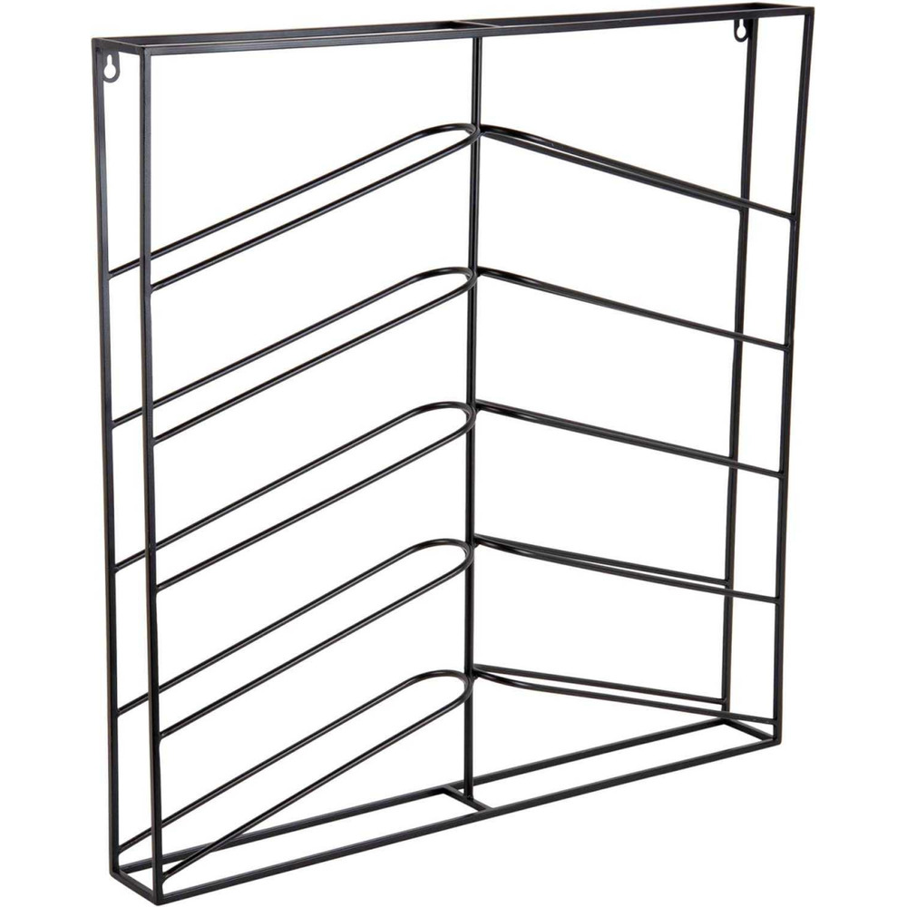 Support mural pour bouteilles de vin cuadro noir