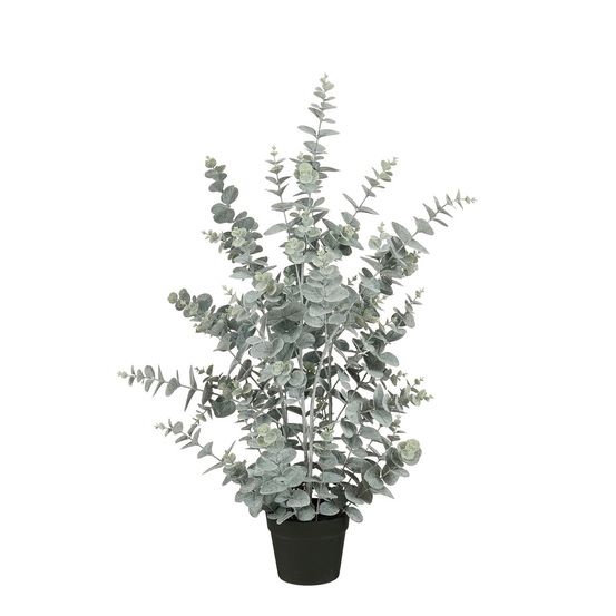 Mica decorations eucalyptus plante artificielle en pot - h97 x ø38 cm - vert