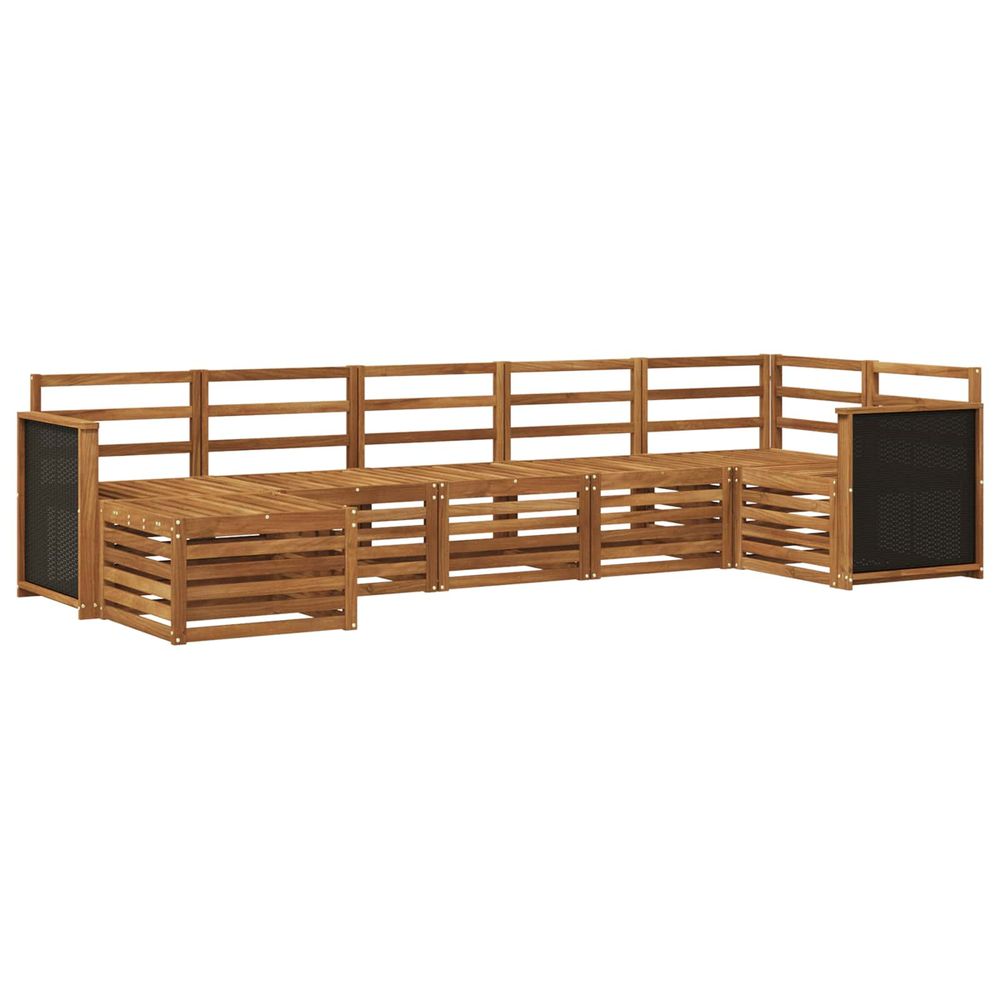 Ensemble de canapés d'extérieur 6 pc naturel