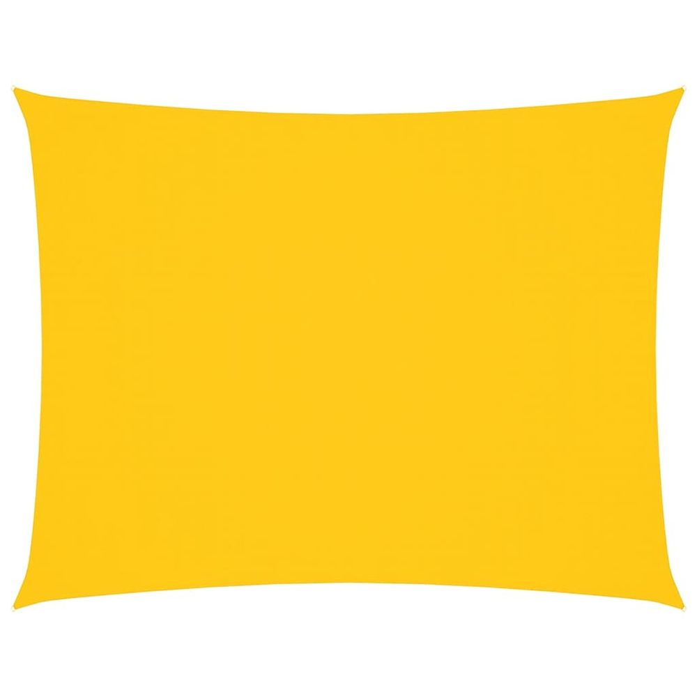 Voile de parasol tissu oxford rectangulaire 5x6 m jaune