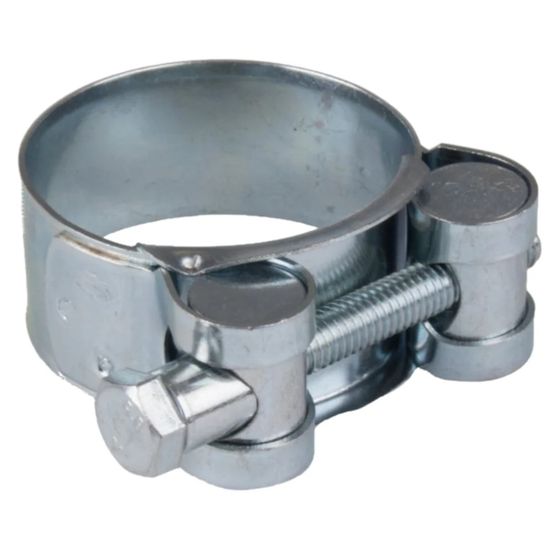 Collier de serrage à boulon 40-43mm, acier zingué w1
