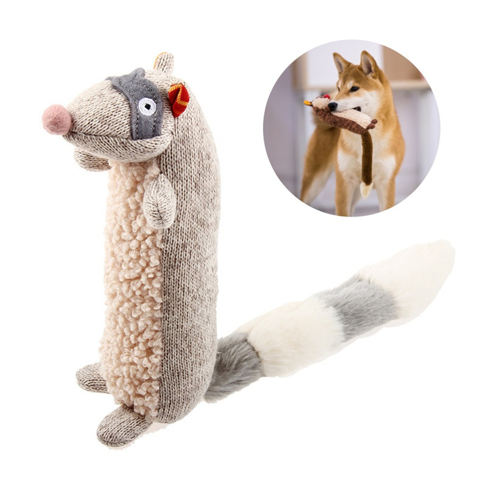 Jouet en peluche pour chien en forme de putois (avec son)