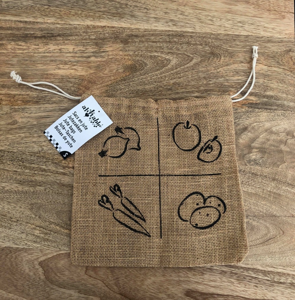 Sac en jute pour fruits et légumes (taille au choix)