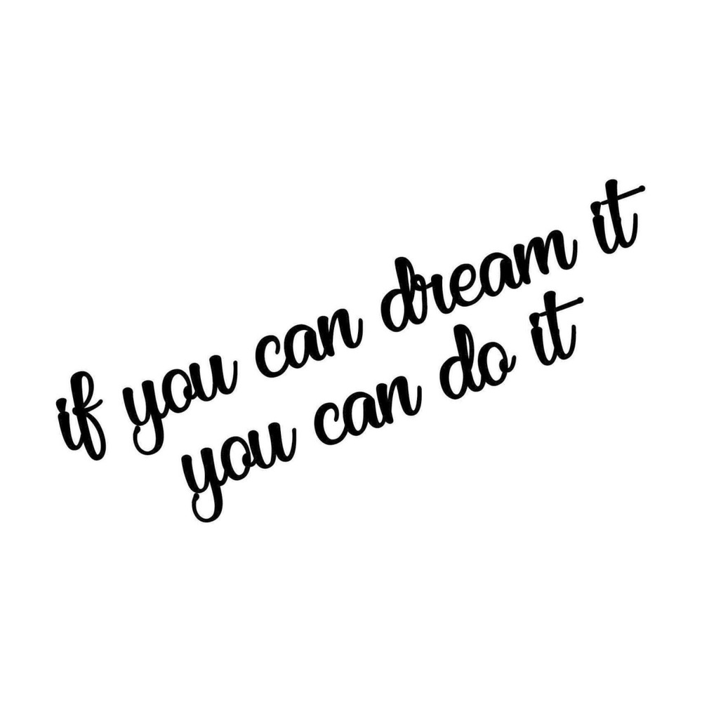 Décoration murale en bois if you can dream it you can do it