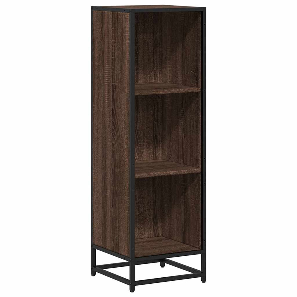 Bibliothèque chêne marron 33,5x33x107,5 cm bois d'ingénierie