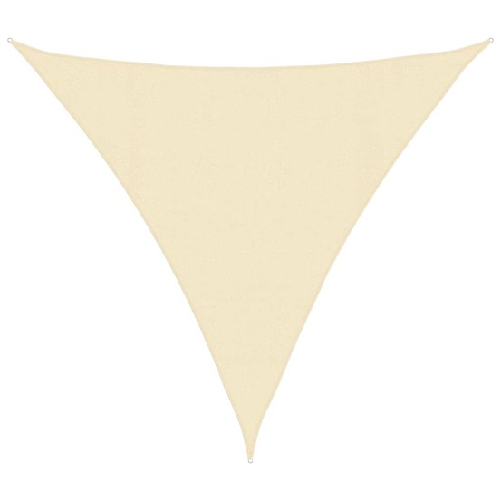 Voile d'ombrage 160 g/m² crème 4,5x4,5x4,5 m pehd