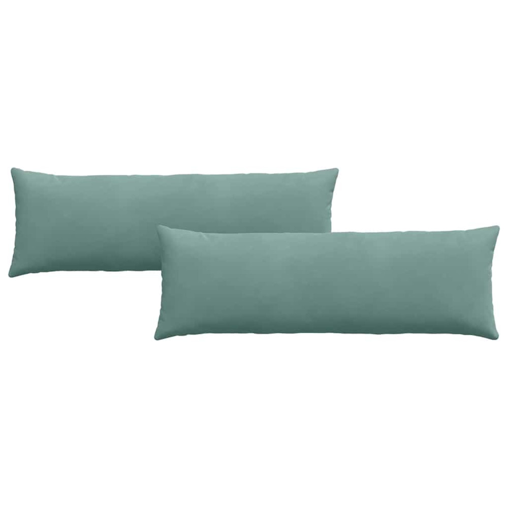 Coussins de canapé 2 pcs vert mer 120 x 40 cm