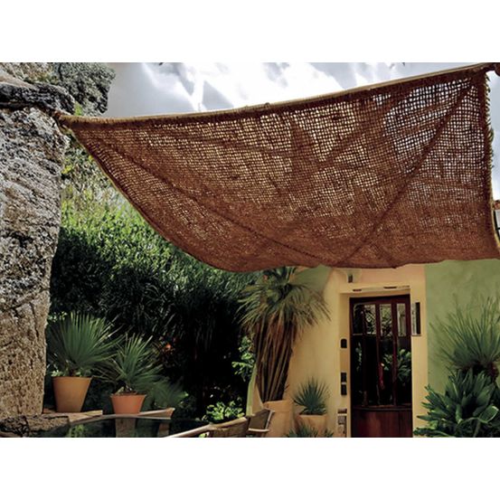 Voile d'ombrage rectangulaire sunnet en fibre de coco - 2 x 4 m