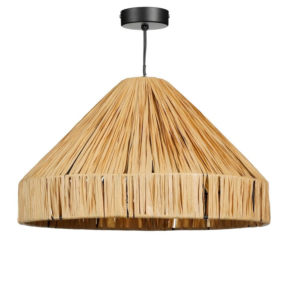 Mica decorations elisa lampe suspendue - h24 x ø40 cm - marron clair