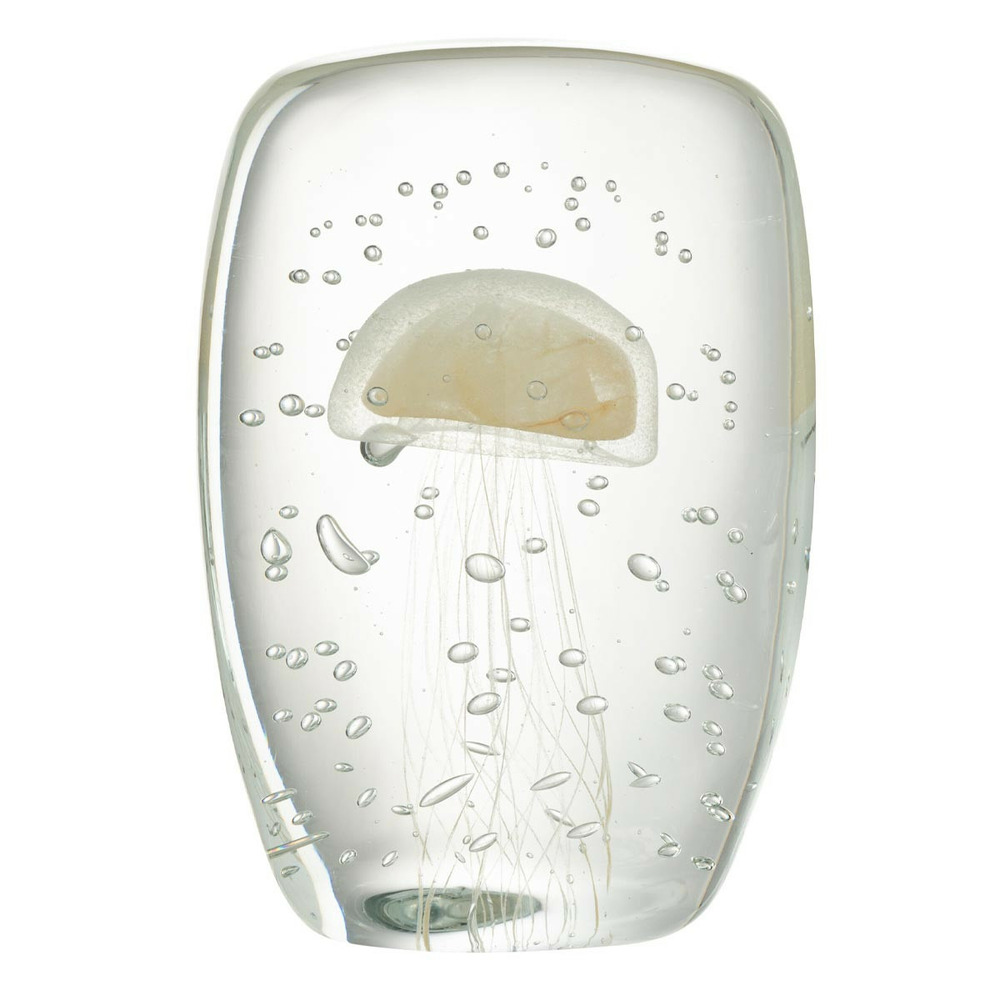 Presse-papier en verre méduse 