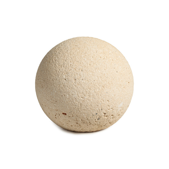 Boule décorative en pierre bouchardée d.30 cm - ro'ma nature