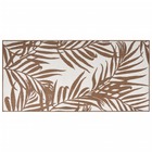 Tapis d'extérieur marron et blanc 100x200 cm design réversible