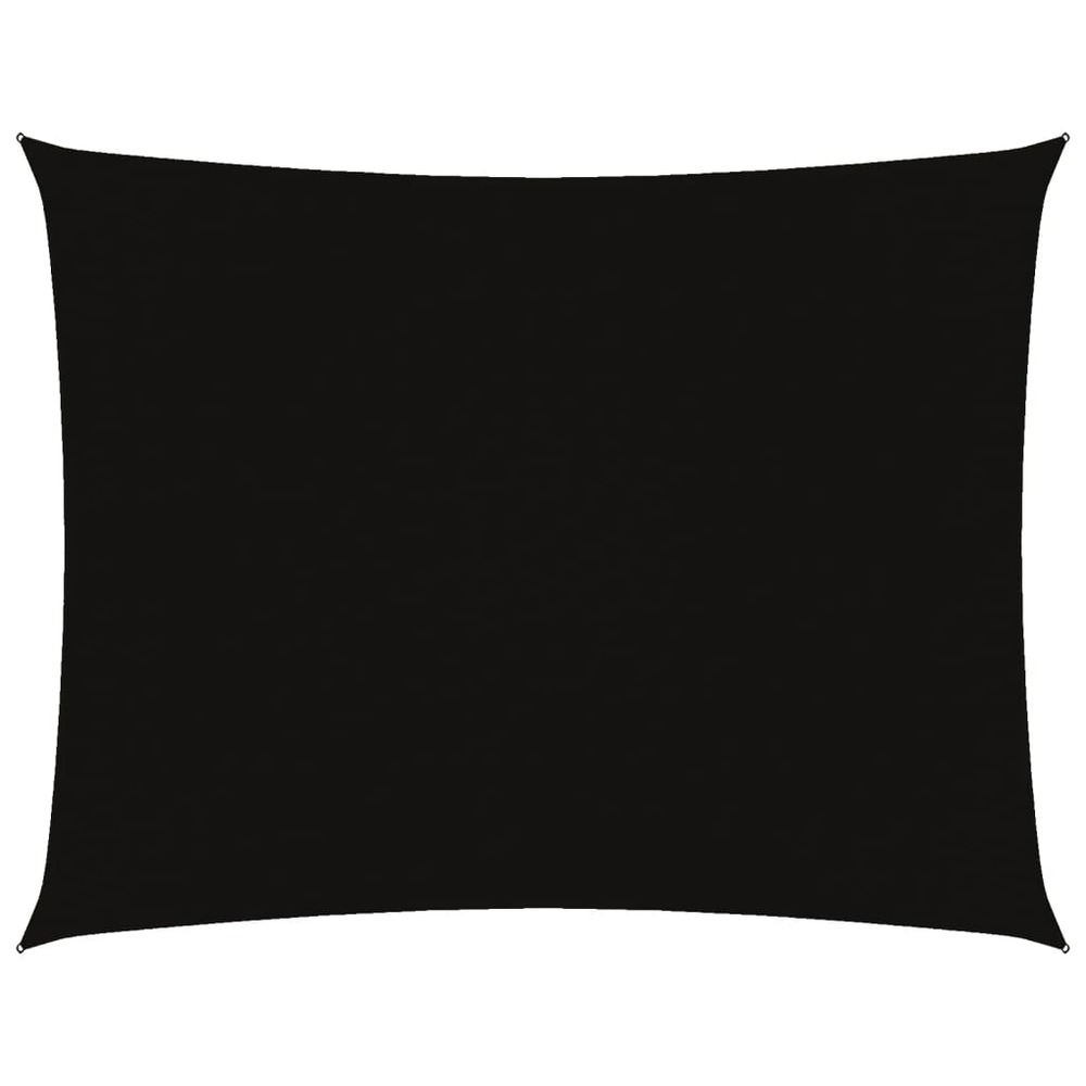 Voile de parasol tissu oxford rectangulaire 3x6 m noir