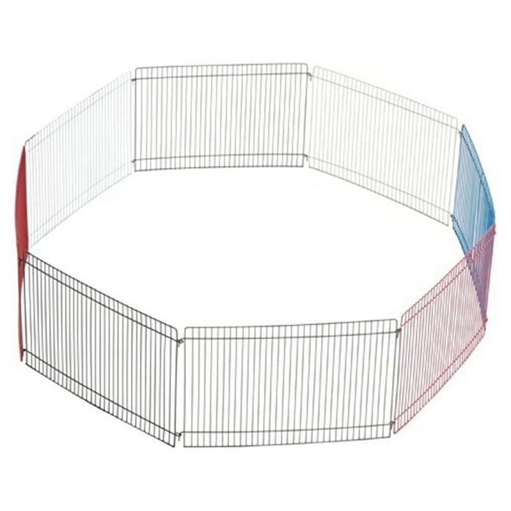 Enclos extérieur pour petits animaux de compagnie 34x23cm chromé