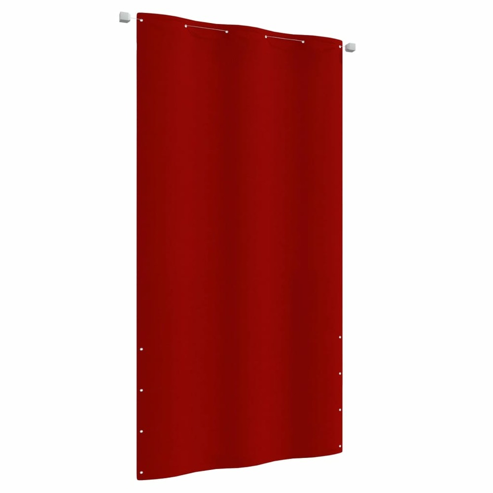 Écran de balcon brise pare vue protection confidentialité 120 x 240 cm tissu oxford rouge