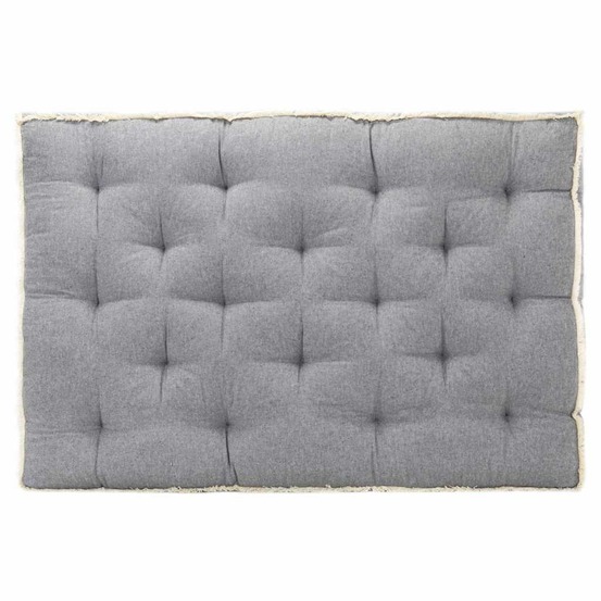 Coussin de canapé palette anthracite 120x80x10 cm