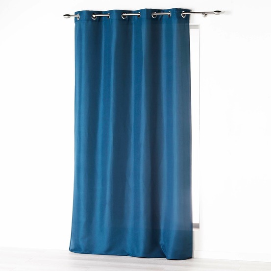 Rideau a oeillets microfibre absolu indigo 140 x 280 cm