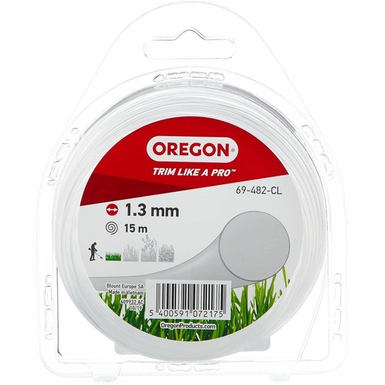 Fil débroussailleuse rond nylon blanc ø1.3mm/15m oregon 69-482-cl