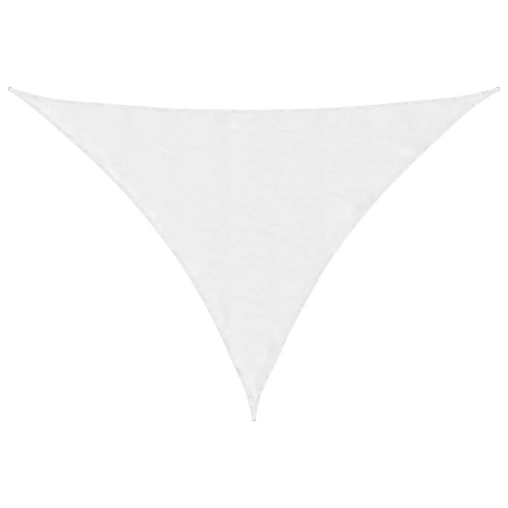 Voile de parasol tissu oxford triangulaire 3,5x3,5x4,9 m blanc
