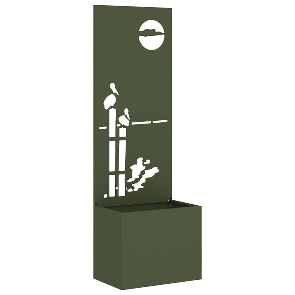 Écran de confidentialité de jardin vert olive 50 x 140 cm