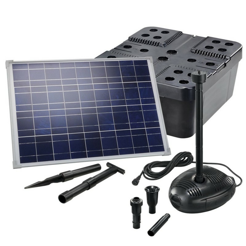 Kit pompe solaire bassin avec filtre premium 1700l-50w