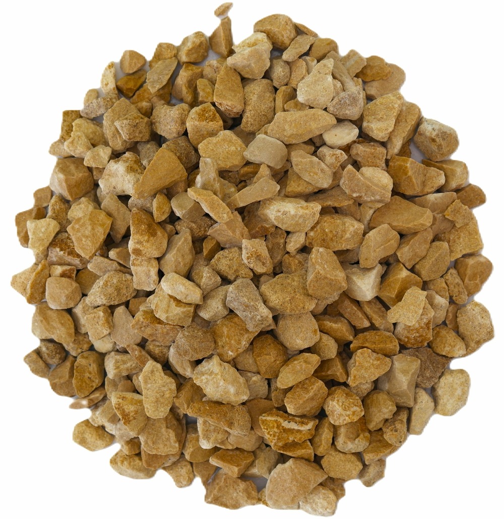 Gravillon jaune calcaire 6/10 en big bag d'1T