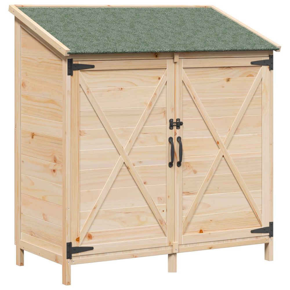 Abri de jardin naturel 106 x 56 x 113,5 cm bois de sapin massif