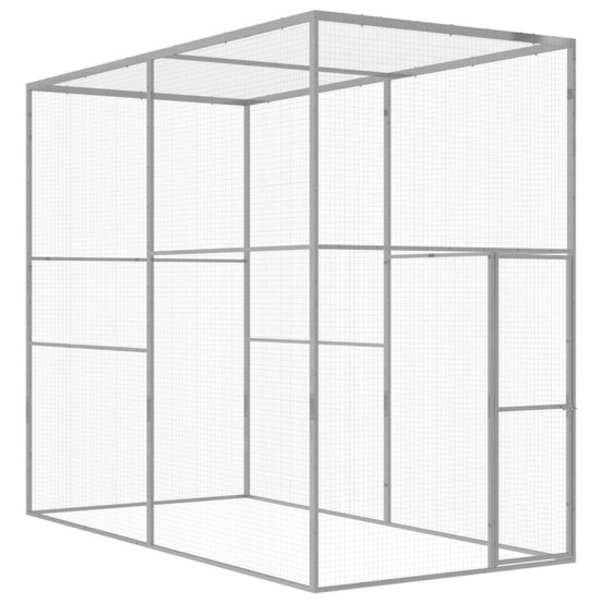 Cage pour chat 3x1,5x2,5 m acier galvanisé