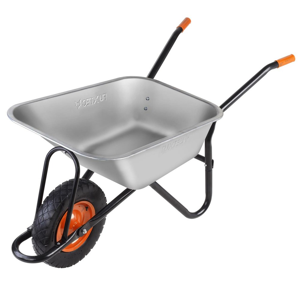 Brouette - fx-wb6404g - charge 120 kg volume 90 l acier galvanisé