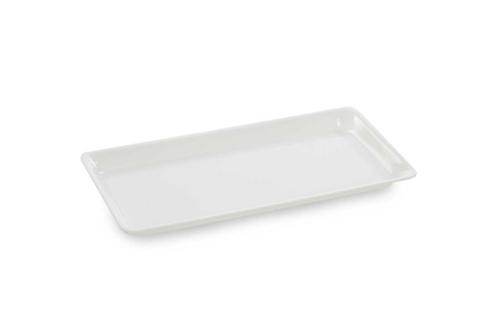 Plat en plexiglas à pâté blanc 290x150x17mm - matériel chr pro
