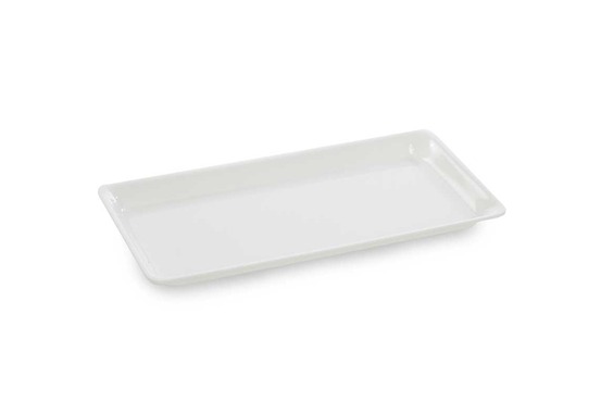 Plat en plexiglas à pâté blanc 290x150x17mm - matériel chr pro
