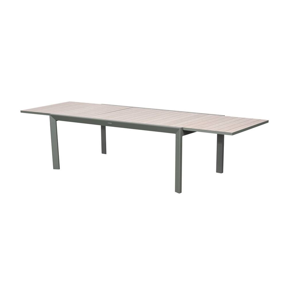 Table de jardin 12 places evasion extensible lin laurier