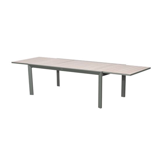 Table de jardin 12 places evasion extensible lin laurier