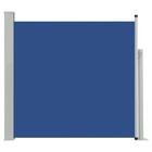 Auvent latéral rétractable de patio 170x300 cm bleu